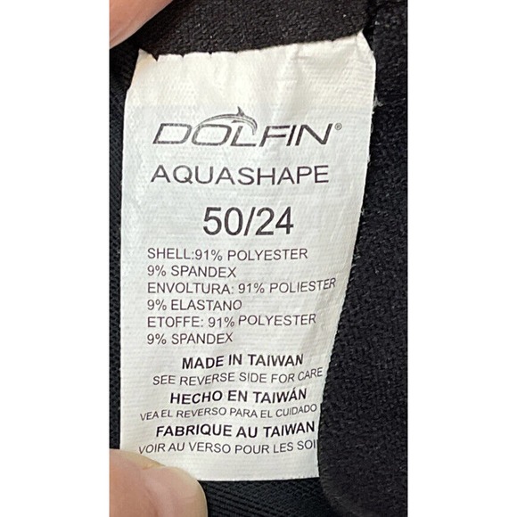 DOLFIN Aquashape Women’s 24 Black One Piece Swimsuit - Picture 4 of 5